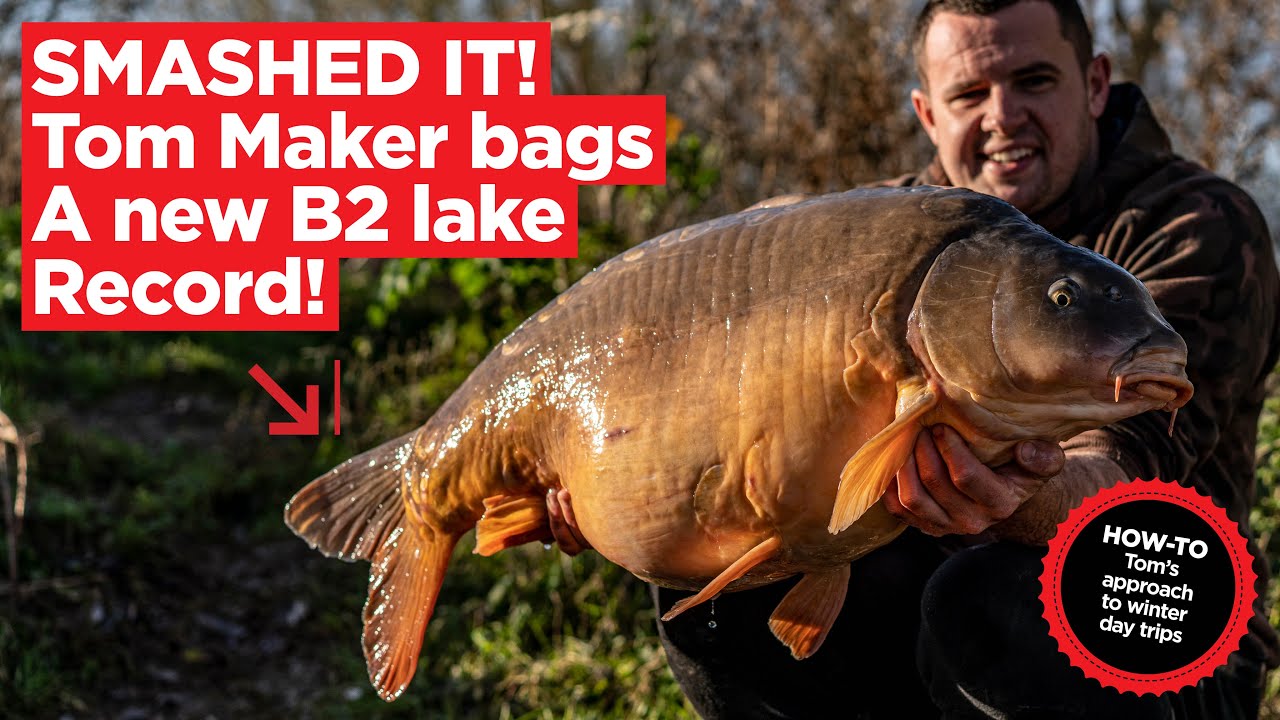 LAKE RECORD! Tom Maker's Winter Day Session on Linear Fisheries' Brasenose 2 | Carp Fishing 2020