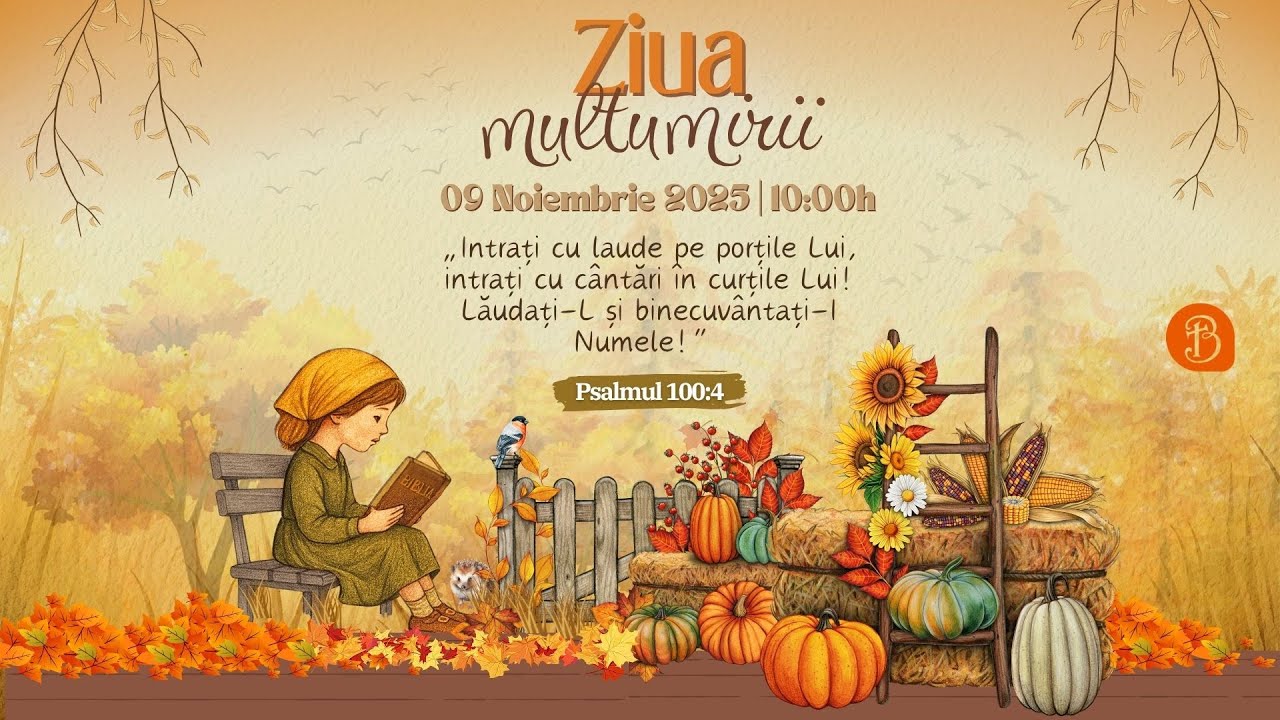Ziua Mulțumirii | Biserica Betel Reus | Live | 09.11.2025 |