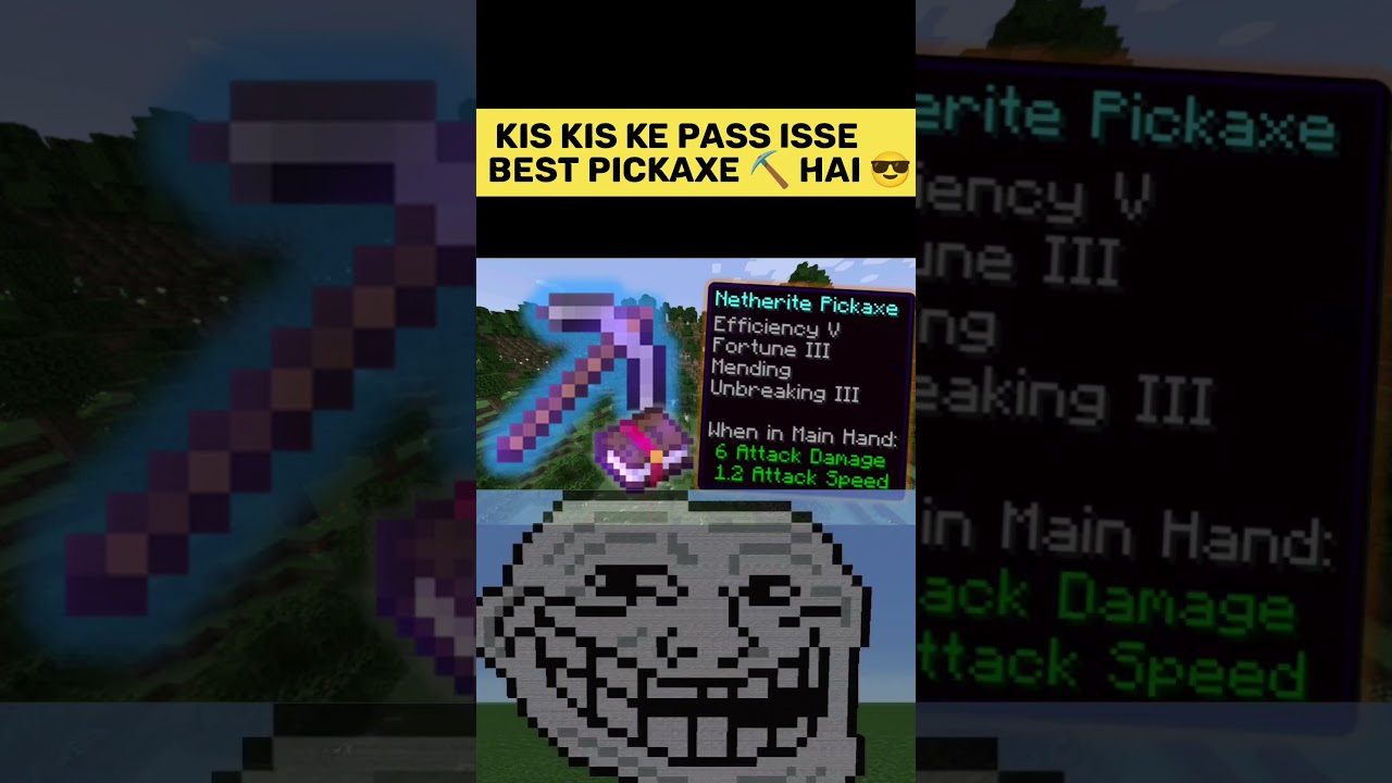 🚀⚒️ &ldquo;Instant Mining + OP Loot? 😲 | Meet Minecraft&rsquo;s God Pickaxe!&rdquo; #pickaxeaura #BestPickaxe