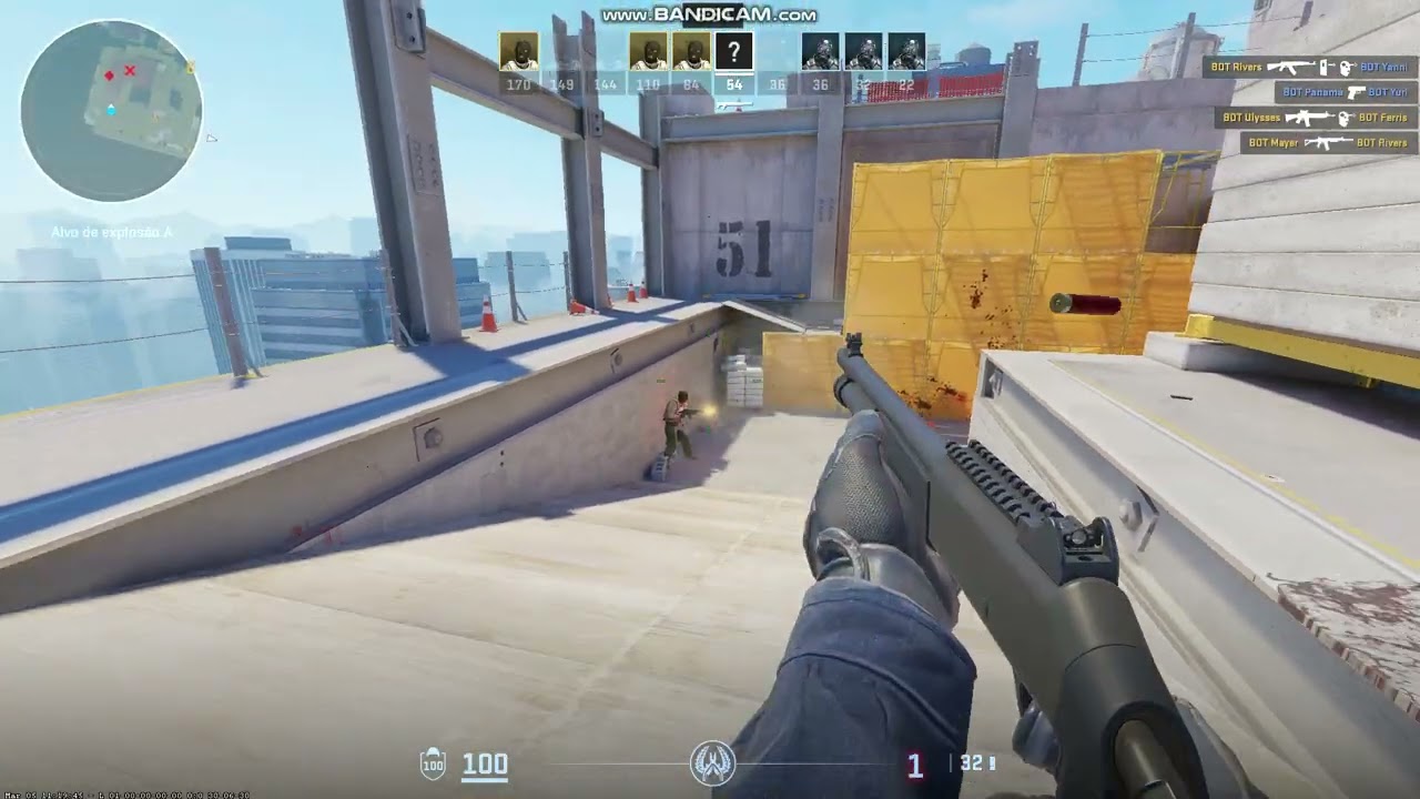 GAMEPLAY COUNTER STRIKE 2. JOGANDO EM PC BÁSICO. TREINAMENTO