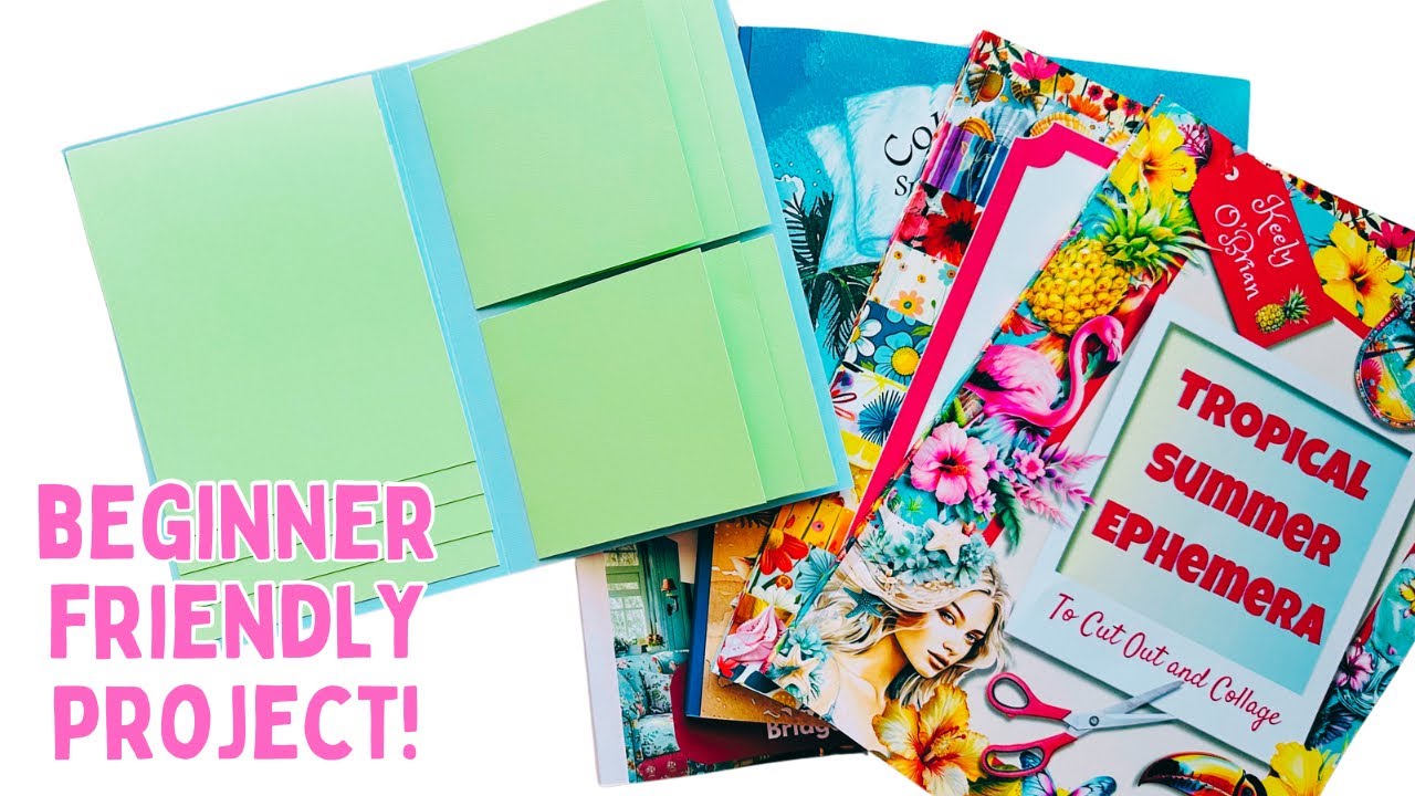 🌟Super Easy Waterfall Collage Book😎 Beginner Friendly! Step by Step Instructions!