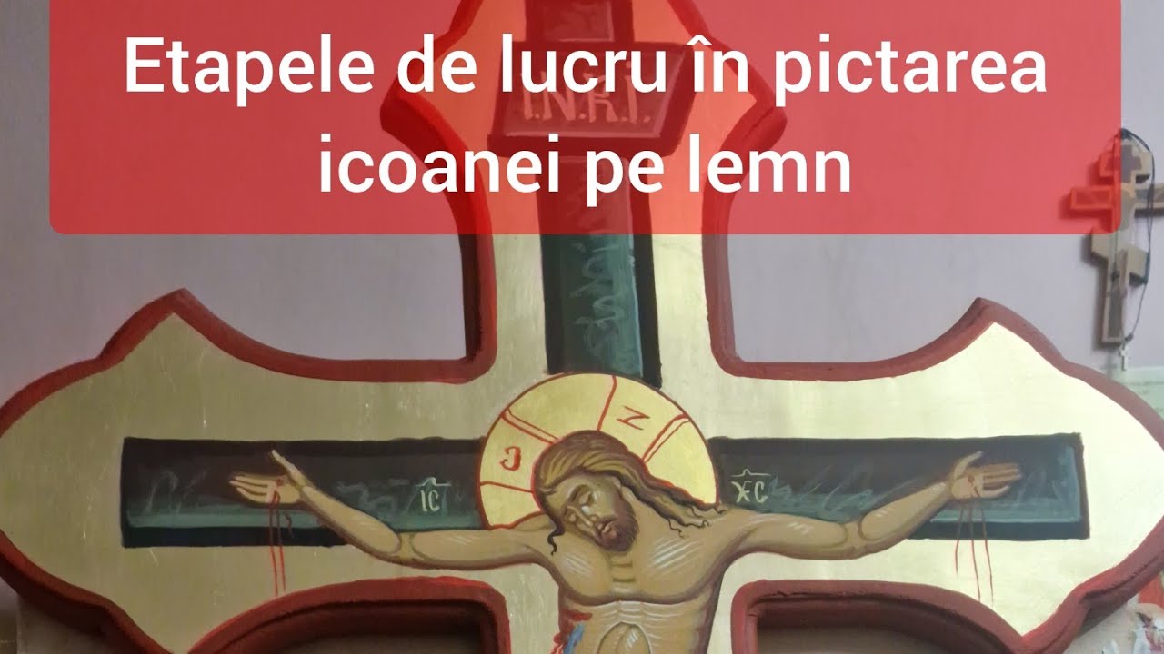 Următoarele etape după schitza și aplicarea foitzei la icoana pe lemn @CaleaSpreMantuireOficial