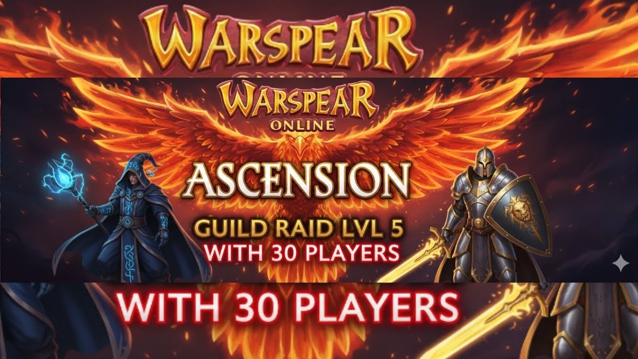 😱 Você Conseguiria? | Raid LV5 com 30 Jogadores em 2:47 – Warspear Online