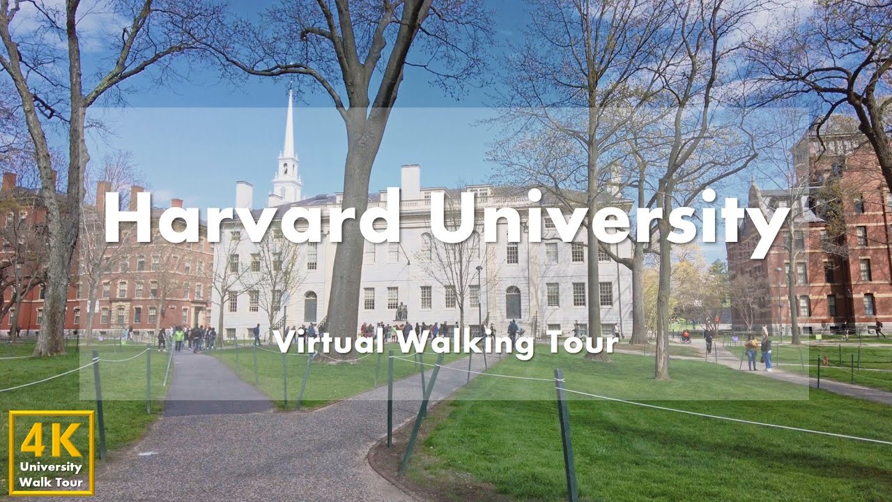 Гарвардский университет (Harvard University) - виртуальная пешеходная экскурсия [4k 60fps]