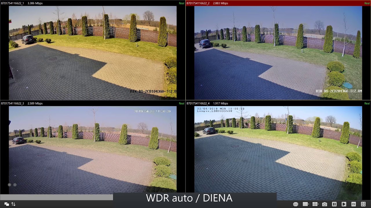 Longse, Hikvision ir Dahua IP kamerų vaizdo palyginimas