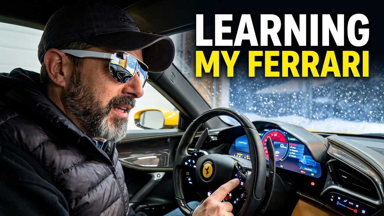 Learning My Ferrari 296 GTB Controls in the WORST Winter Ever