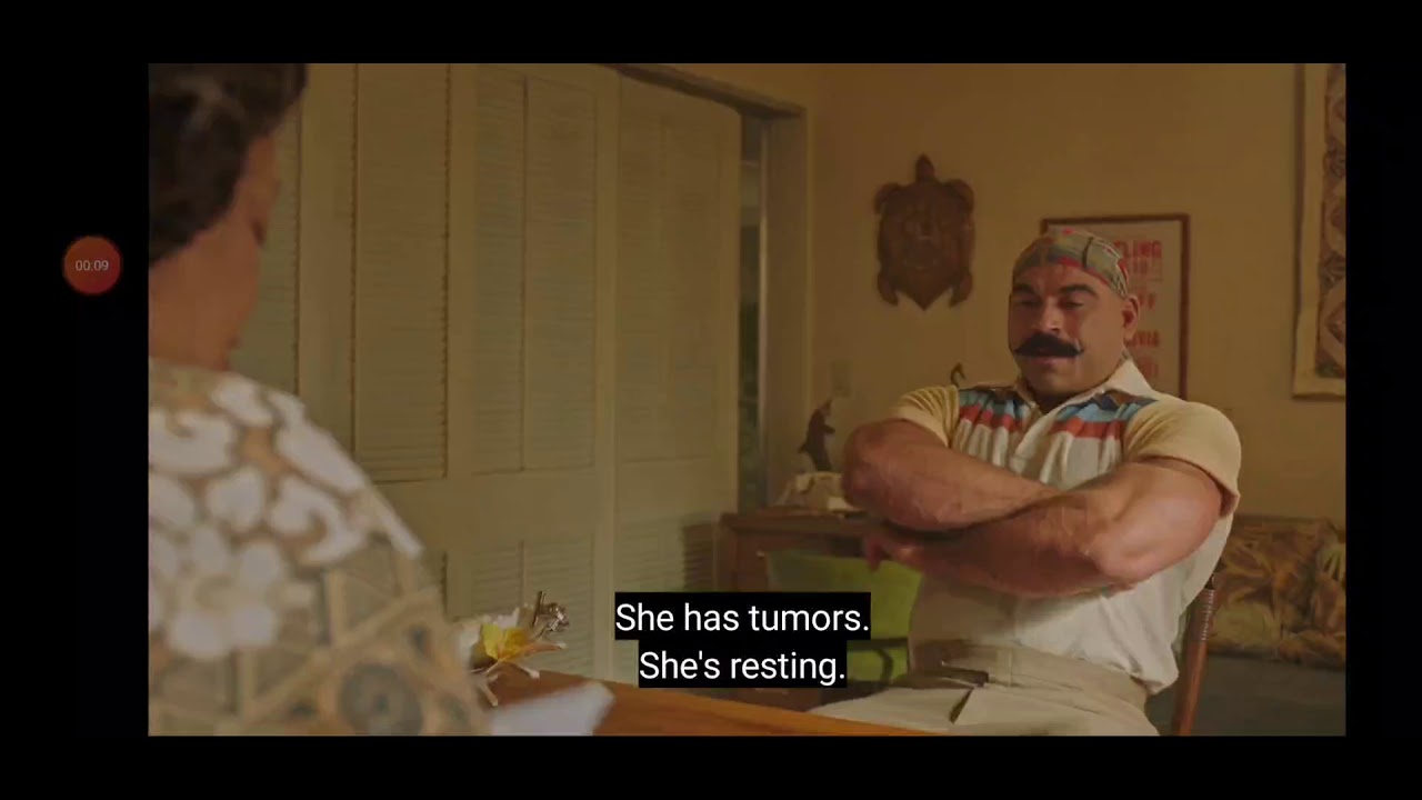 Lia Maivia Talking To Iron Sheik About Not Using Bad Words At A Family Barbecue From Young Rock