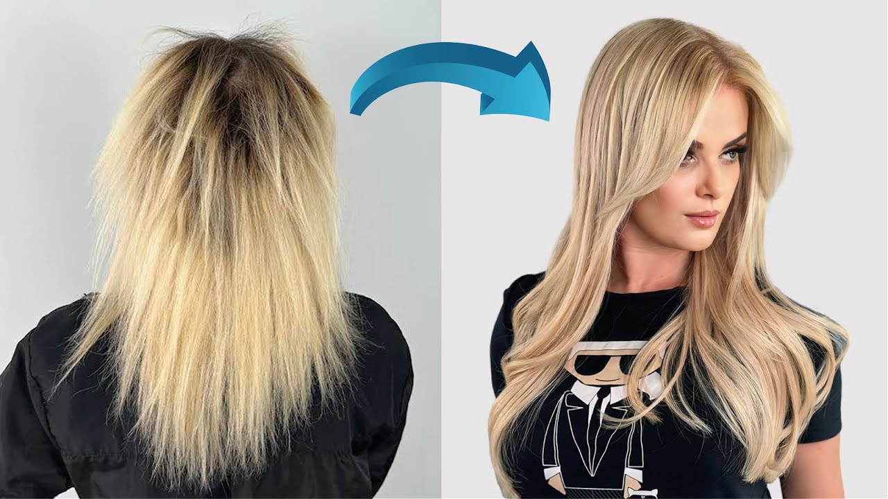 Transformación Extrema: Cabello Dañado a Rubio Perfecto