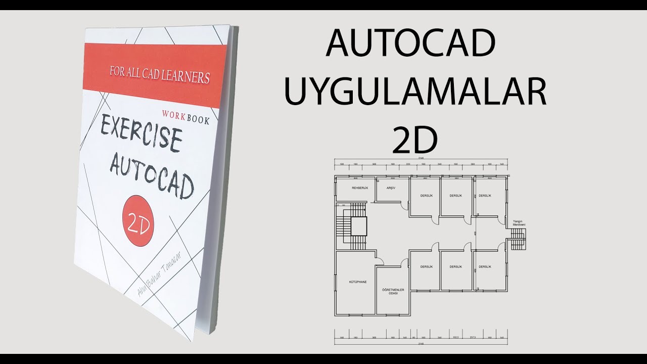 Exercise Autocad 2D - Okul Kat Planı - 1. Bölüm