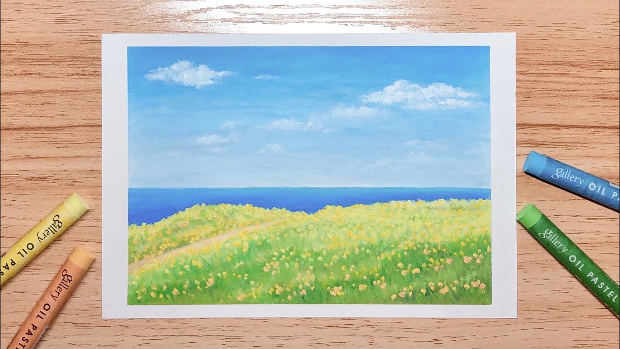 Oil Pastel Painting 07 | easy drawing step by step