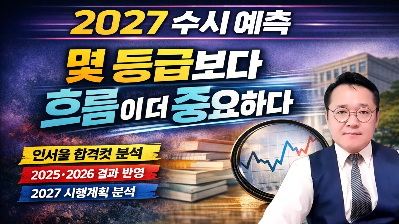 2027학년도 인서울 수시 예측/몇 등급보다 이것이 더 중요하다!