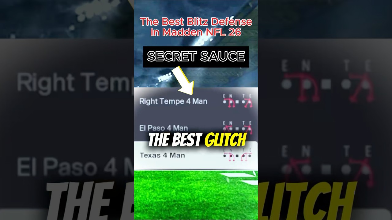 How To Run The #1 GLITCH Blitz Defense In Madden 26! ✅ (SO GOOD) #shorts