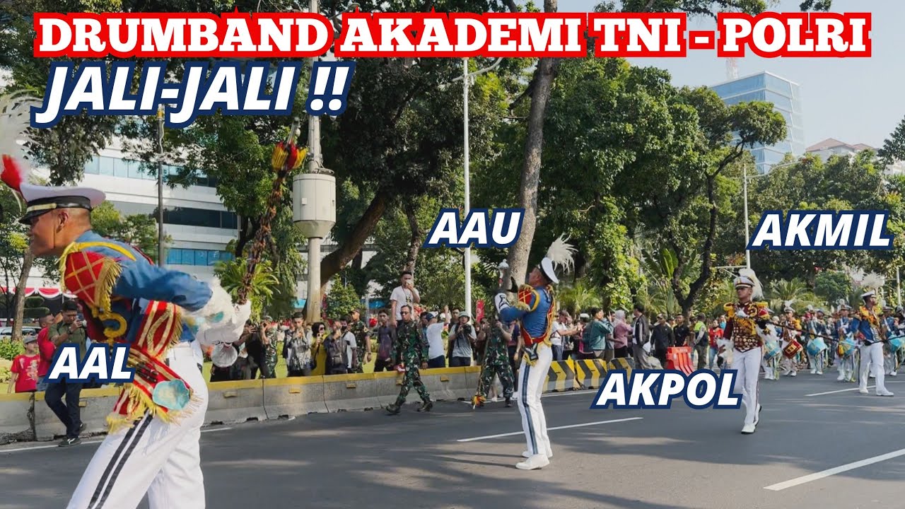 MOMEN LANGKA 🔥 EMPAT PENATARAMA MAIN BARENG !! DRUMBAND AKADEMI TNI POLRI - INI DIA SI JALI JALI