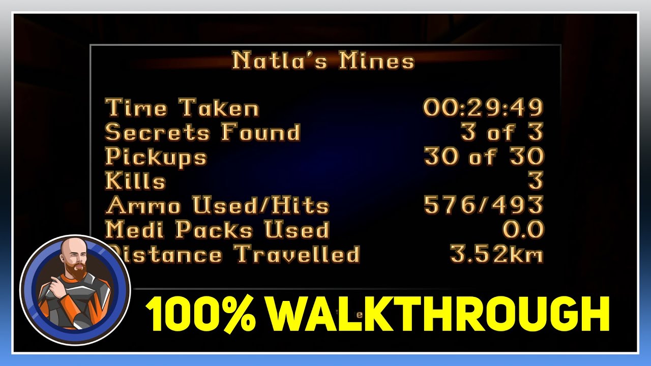 Tomb Raider 1 Remastered | Natla's Mines 100% Walkthrough | Achievements Included