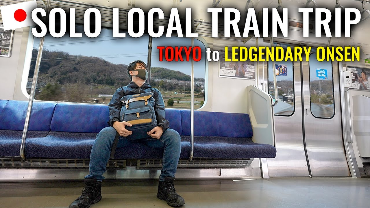Japan Local Train Adventure from Tokyo to Hidden Onsen in Atami Ep.390