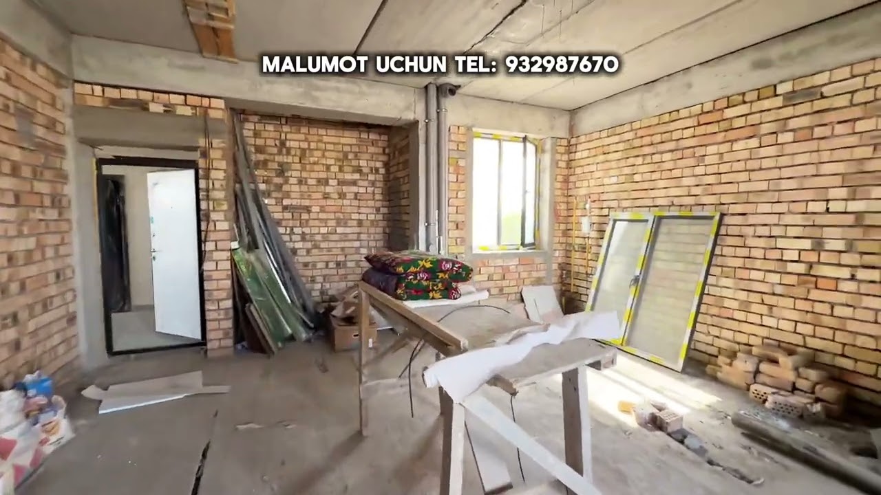 2-Xona 53m2. Sergeli 4-bekat metroni oldi! Narxi: 40.500$. #sergeli #kvartiralar #home 