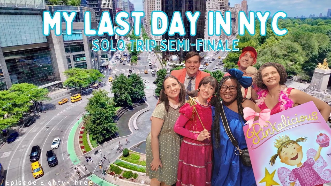My Last Day In NYC | Pinkalicious, Robert’s NYC & Just In Time 🩷🥗🎶🎤