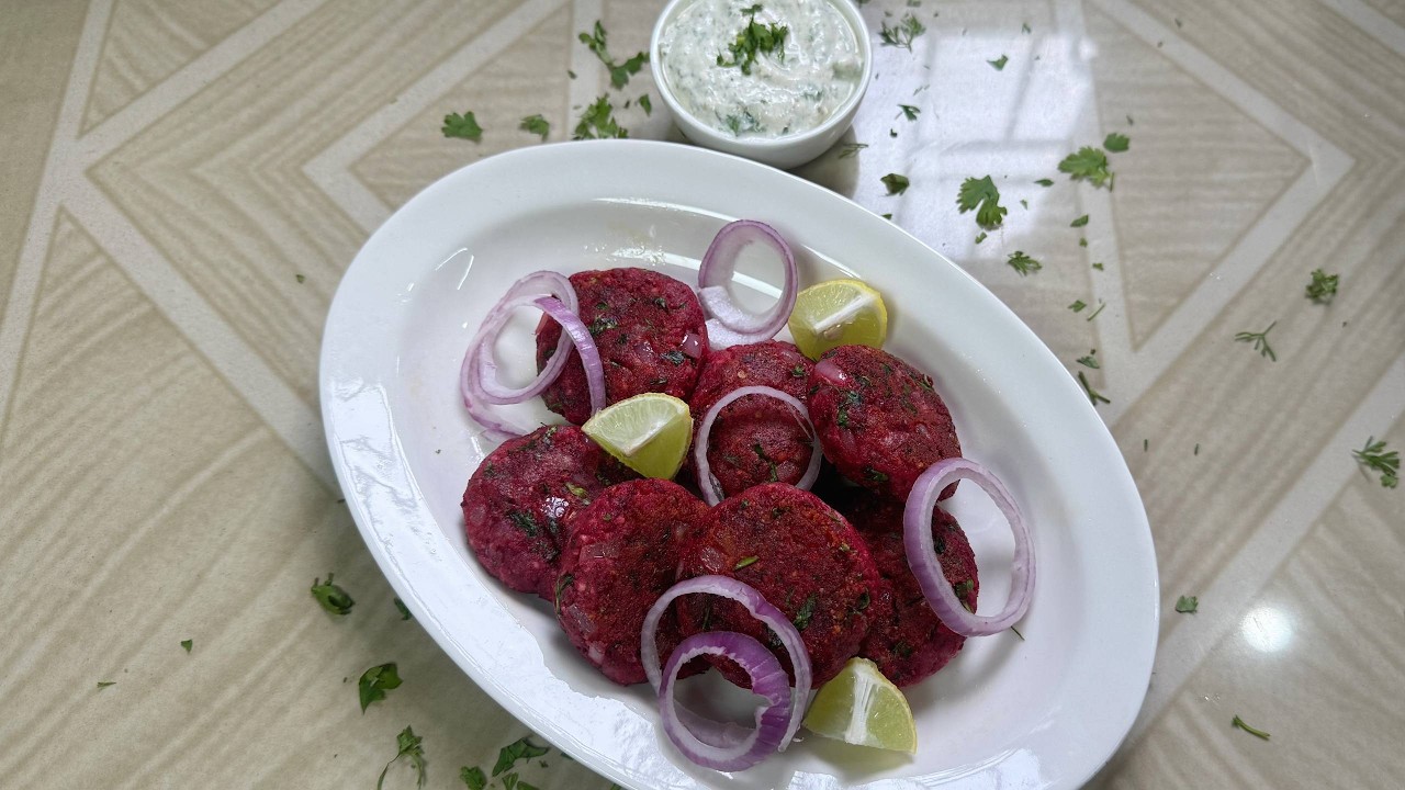Beetroot Paneer Tikki with Curd Dip | Easiest Healthy Dinner Recipe | CookWithSushma
