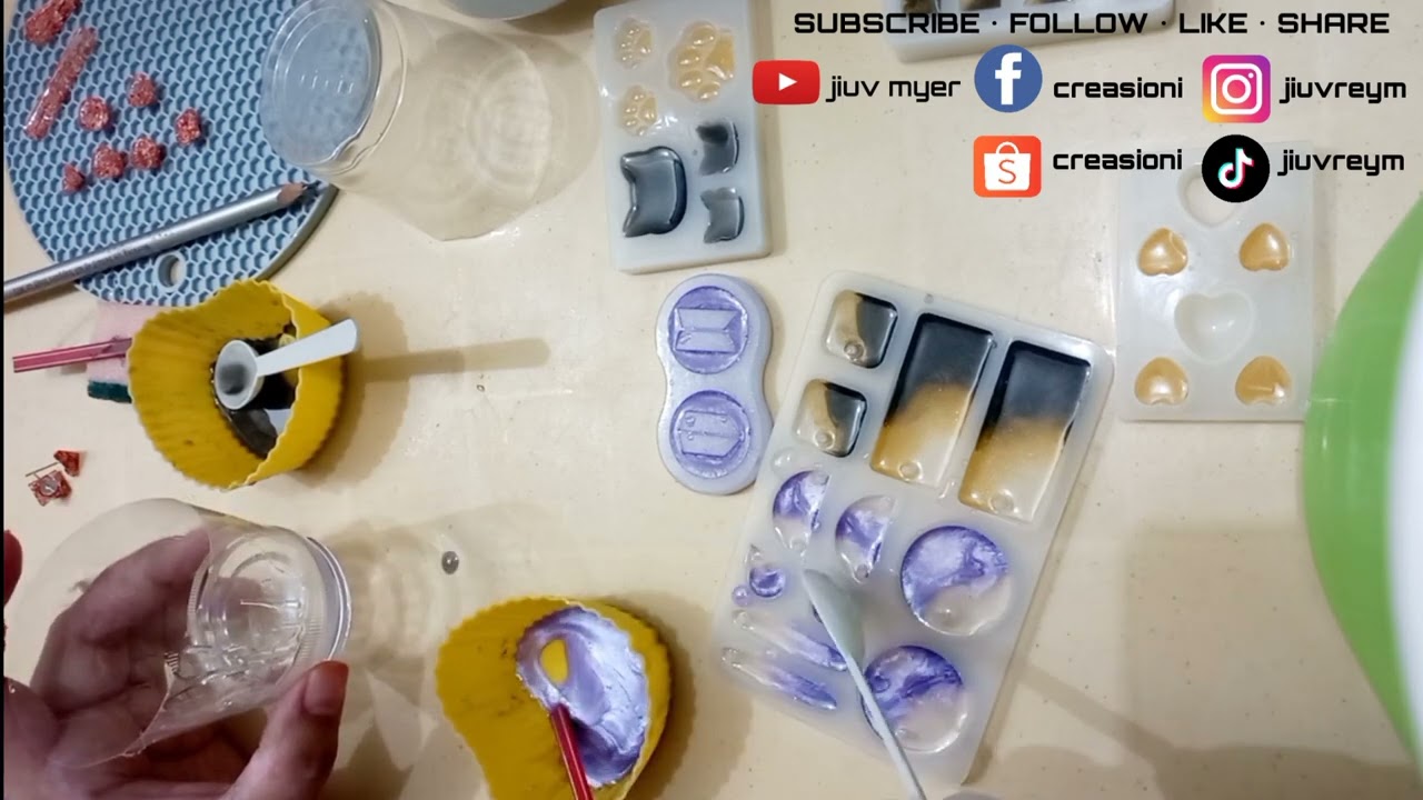 making resin stud earring