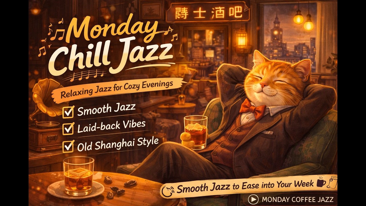 Monday Motivation Jazz ☕ Smooth Jazz for Work, Study & Positive Energy | Jazz Cat