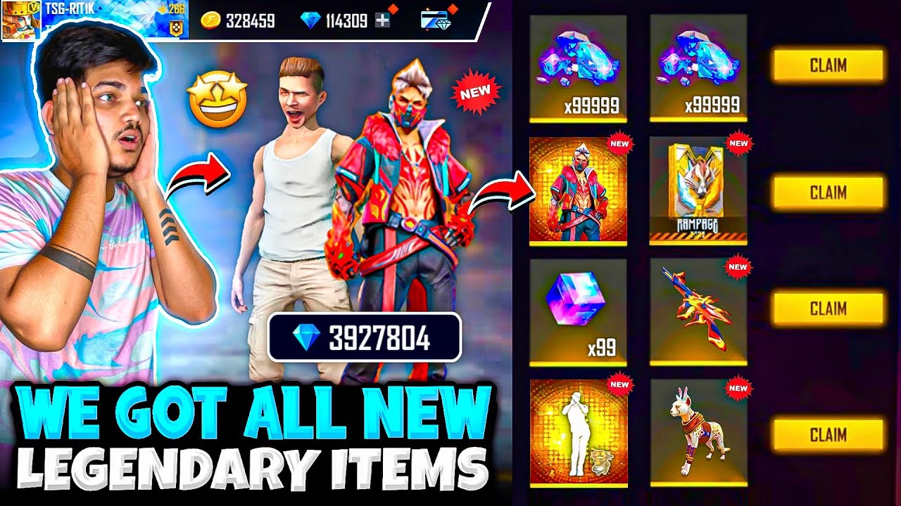 Free Fire I Got New Colour Changing Bundle😍 3,00,000 Diamonds💎 And New Emote -Garena Free Fire