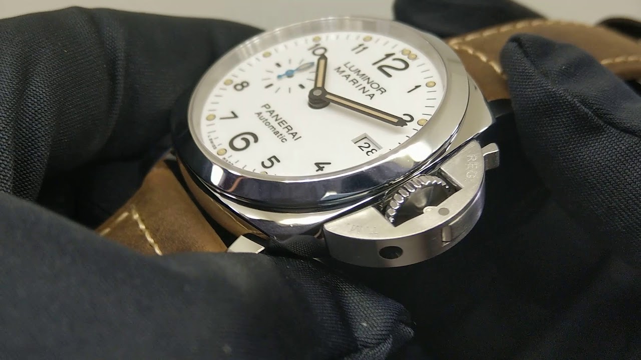 【浪裡白條】沛納海 PAM 1523 Luminor Marina 1950三日鍊不鏽鋼腕錶