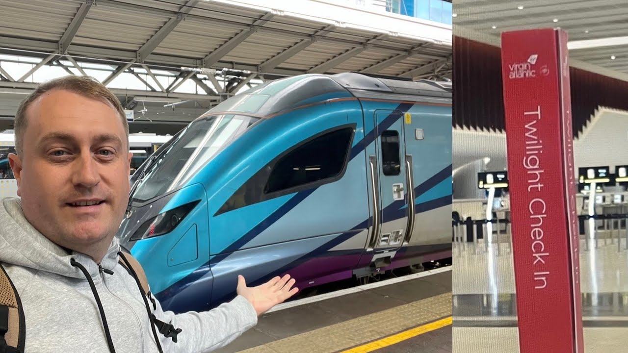 FLORIDA PRE-Travel Day | Train Manchester Airport, Hotel & Virgin Twilight Check-In