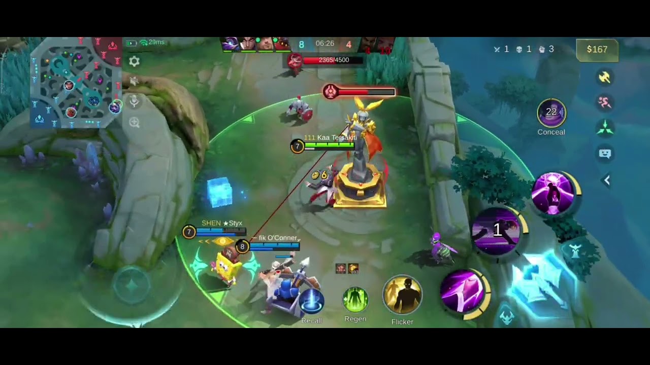 Roger auto kena rusuh kalo pake skin Chou , RIVIEW SKIN KOF CHOU #mobilelegends #editml #gameplay 