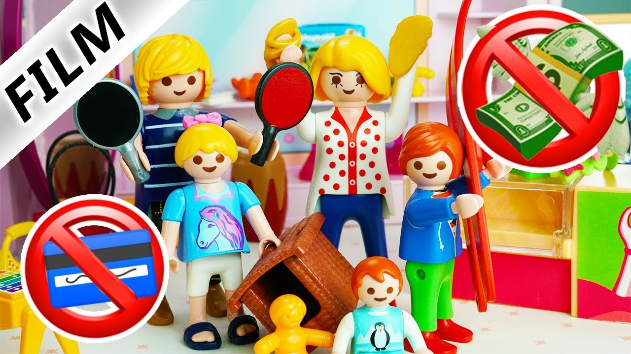 Playmobil Film deutsch SHOPPINGTOUR ENDET BÖSE - Wo ist MAMAS Geld hin?! Kinderserie Familie Vogel