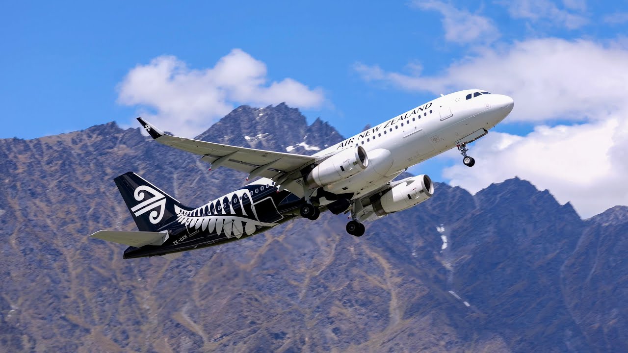 25 MINUTES of SPECTACULAR 4K Plane Spotting at Queenstown Airport