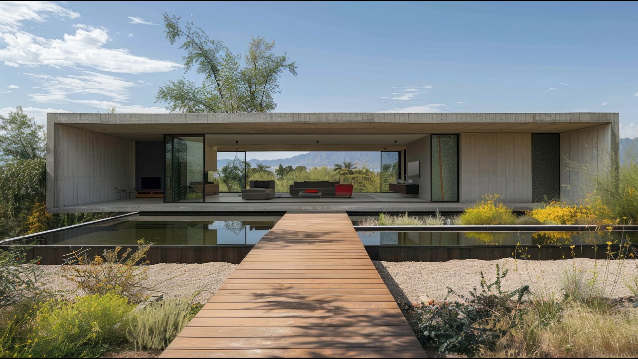 Best Modern Concrete House Designs for Single-Level Living