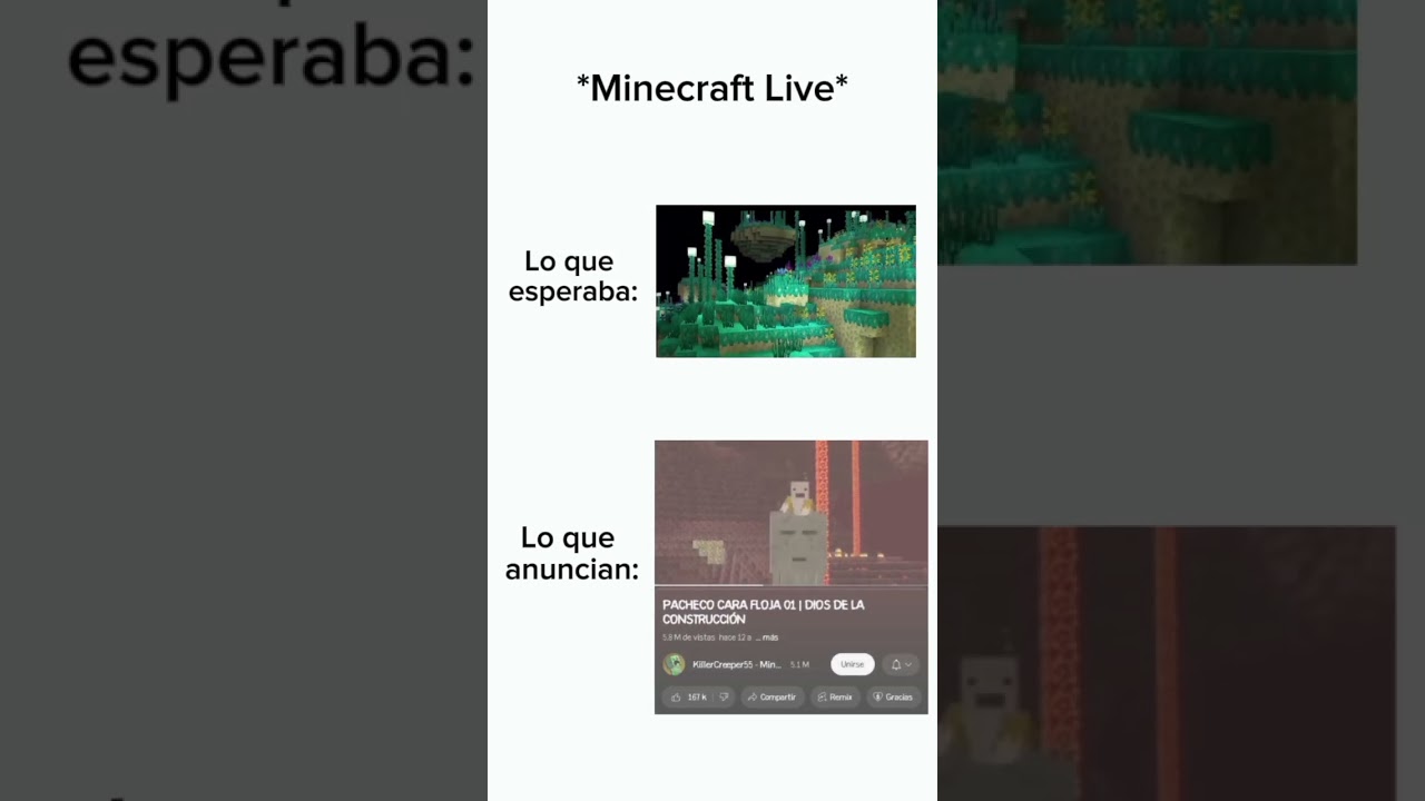 Pacheco cara floja 🗣️ #minecraft #minecrfatmemes #minecraftlive