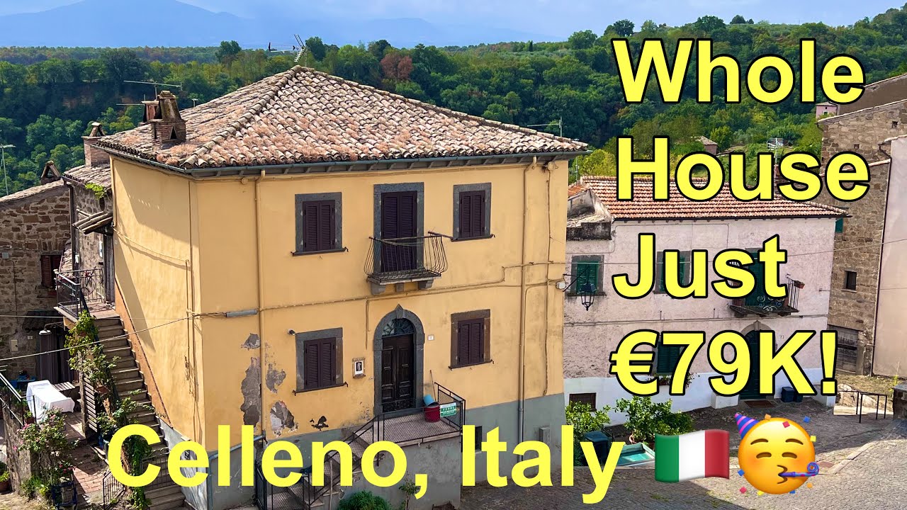 Celleno Whole House Beauty for &euro;79K! Near Lake Bolsena & Viterbo | Expat Home Buying in Italy! 🇮🇹