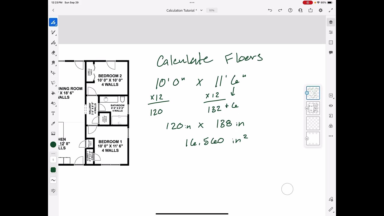 How to Calculate Area of Floors - Floor Plans