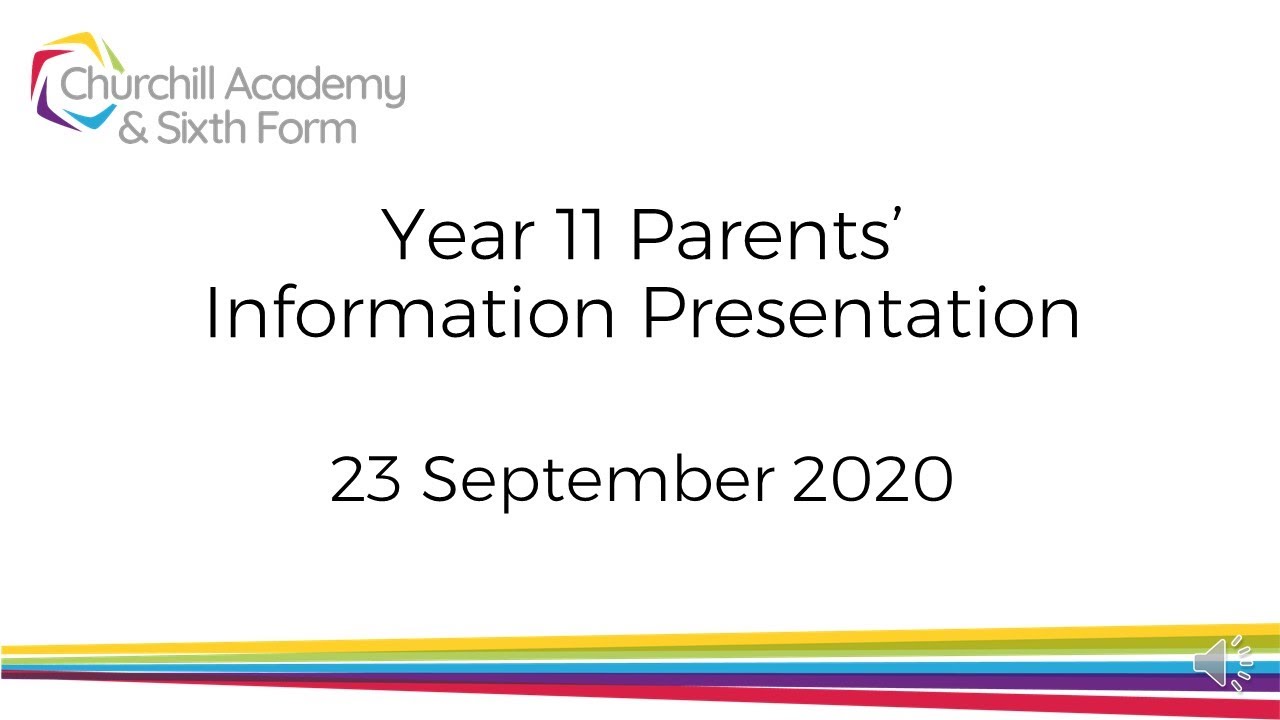 Year 11 Information Evening Presentation 2020
