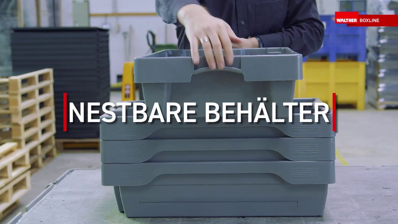 Nestbare Beh&auml;lter & Drehstapelbeh&auml;lter von WALTHER Faltsysteme