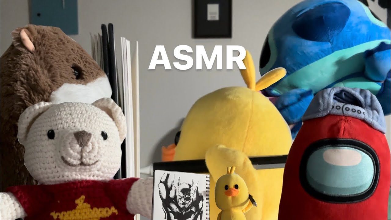 My plushies do ASMR | random triggers