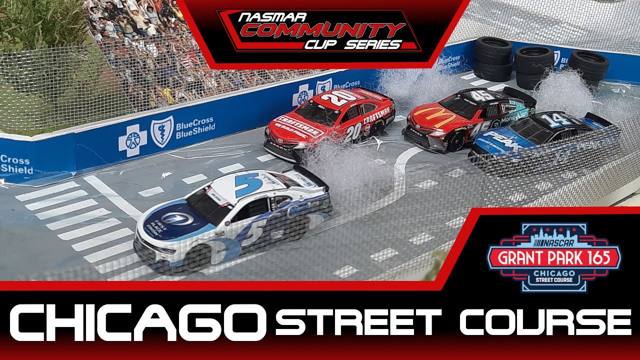 2024 NASMAR Chicago Street Race // Nascar Stop Motion - Grant Park 165