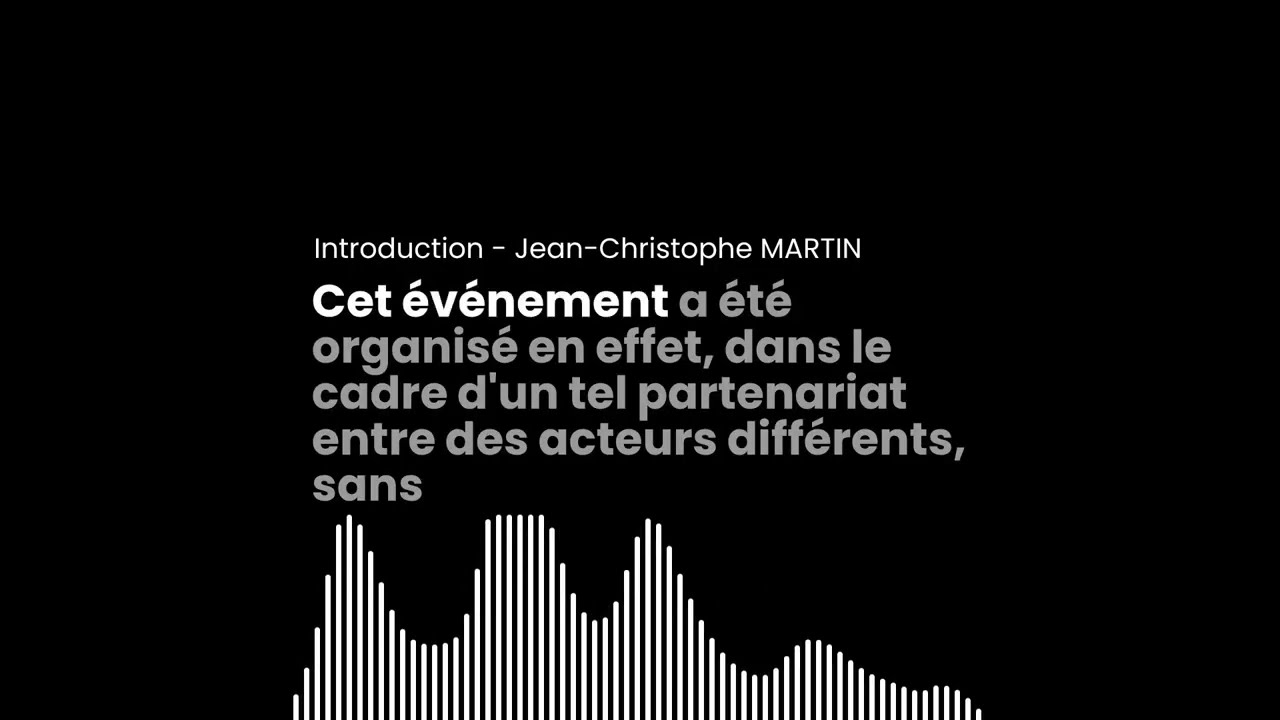 Introduction - Jean Christophe MARTIN - table ronde VSLC 27 11 2025