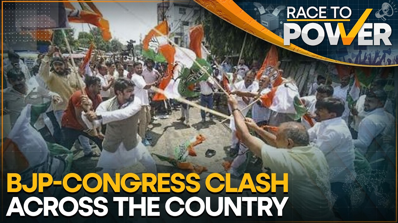 BJP and Congress Workers Clash In Various Cities Over NEET Paper Leak Issue | Race To Power | WION