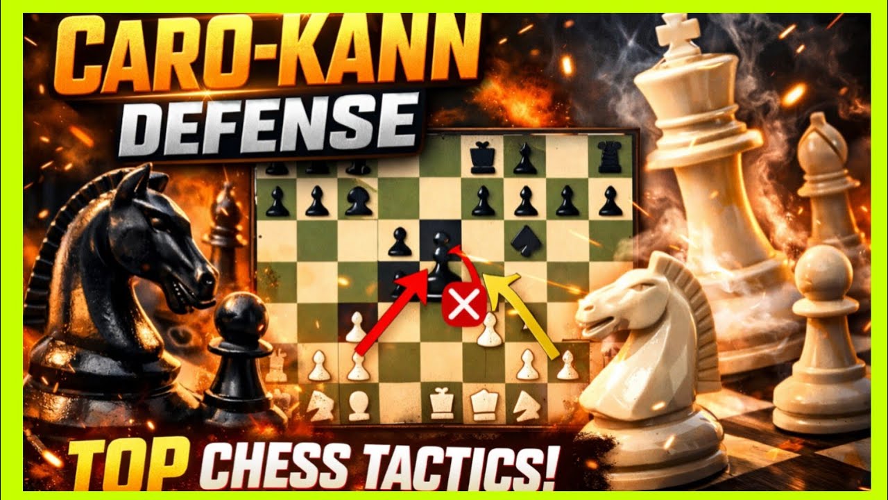 Deadly Caro-Kann Traps & Tactics | Punish 1.e4 Instantly! 😱♟️