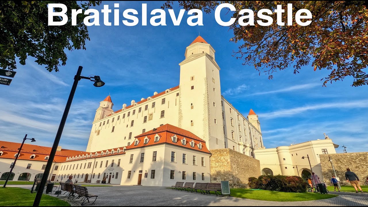 Bratislava Castle & The Danube River walk. Slovakia