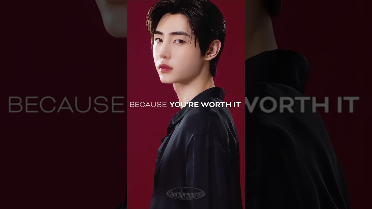 SUNGHOON new iconic line 💅 BECAUSE YOU'RE WORTH IT 💋 #ENHYPEN #sunghoon LOREAL #engene #kpop IT boy