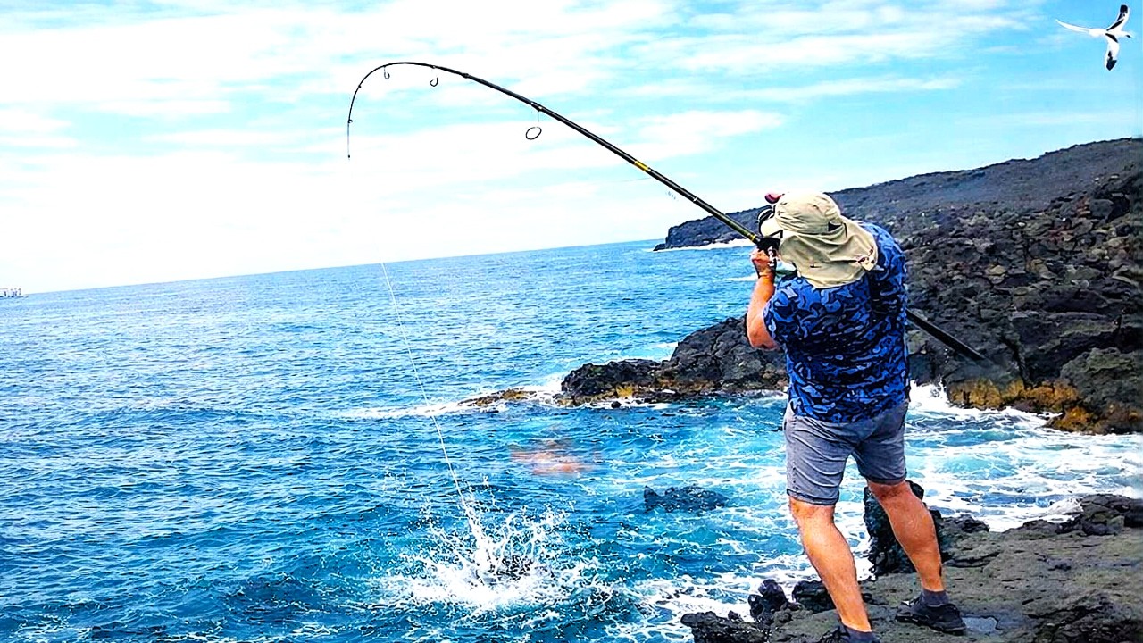 Pêche Du Bord de Mer Sur 1 Spot Incroyable Route Des Laves fishingRéunion974