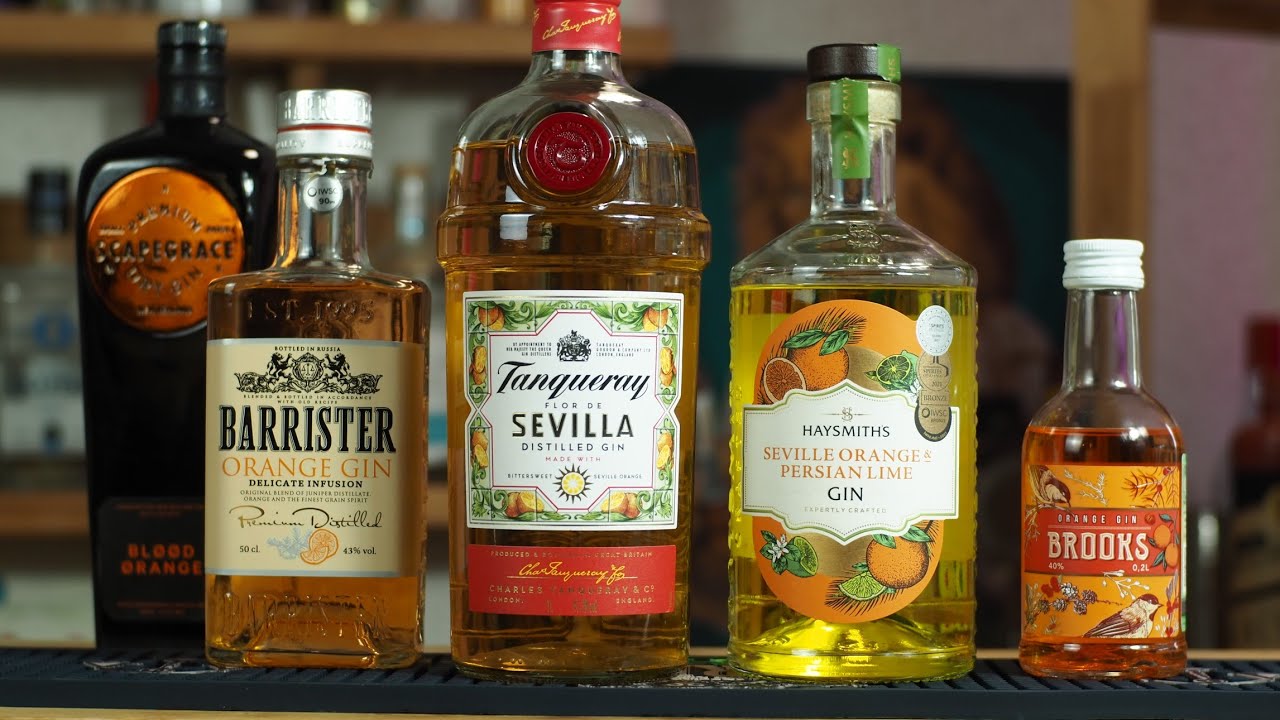 Tanqueray Flor de Sevilla / Барристер Апельсиновый / ХЭЙСМИТС Севильский апельсин / Джин БРУКС