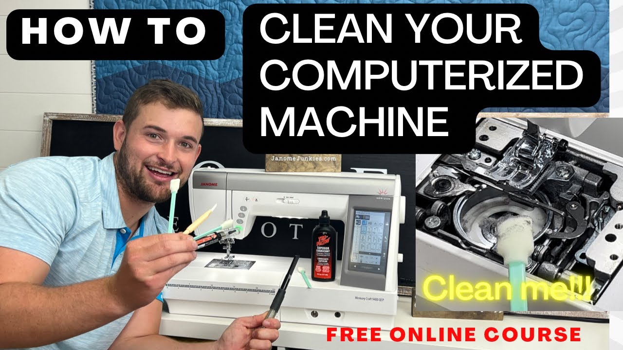 Как почистить швейную машину Janome! (Компьютеризировано)