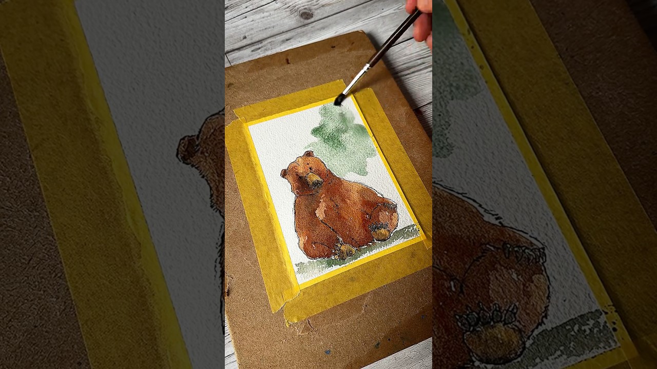 Children&rsquo;s book watercolor illustration exercise