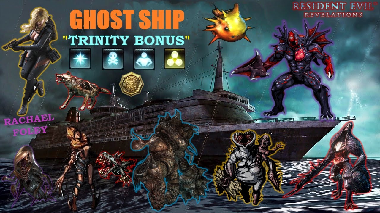 Resident Evil: Revelations|Ghost Ship (Final Fight)|Trinity Bonus|Gluttony 5|Rachael Foley|PC Steam.