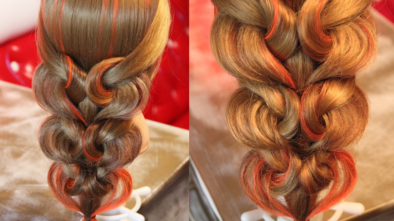 Коса Сердца на резинках ♥♥♥ | Авторские причёски | Лена Роговая | Hairstyles by REM | Copyright ©