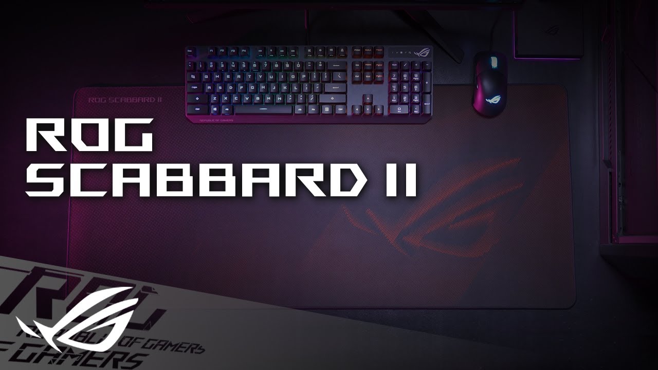 ROG Scabbard II- Triple Protection Gaming Mouse pads| ROG